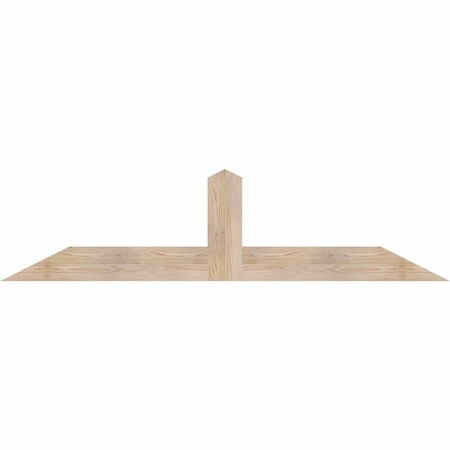 Ekena Millwork Portland Smooth Timber Gable Bracket, Douglas Fir, 72"W x 18"H x 1 1/2"D x 5 1/2"F, 6/12 Pitch GBW072X18X0206POR00SDF